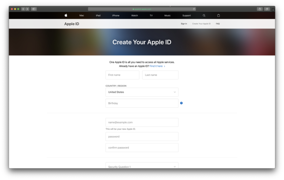 Apple id 美区申请教程-心动未来iOS证书