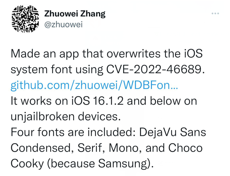 免越狱更改 iOS 16 系统字体！-Applehub心动未来官网
