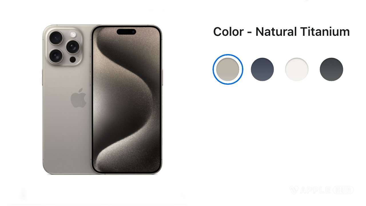 库克选了什么颜色的新机？原色钛金属iPhone 15 Pro Max-Applehub心动未来官网