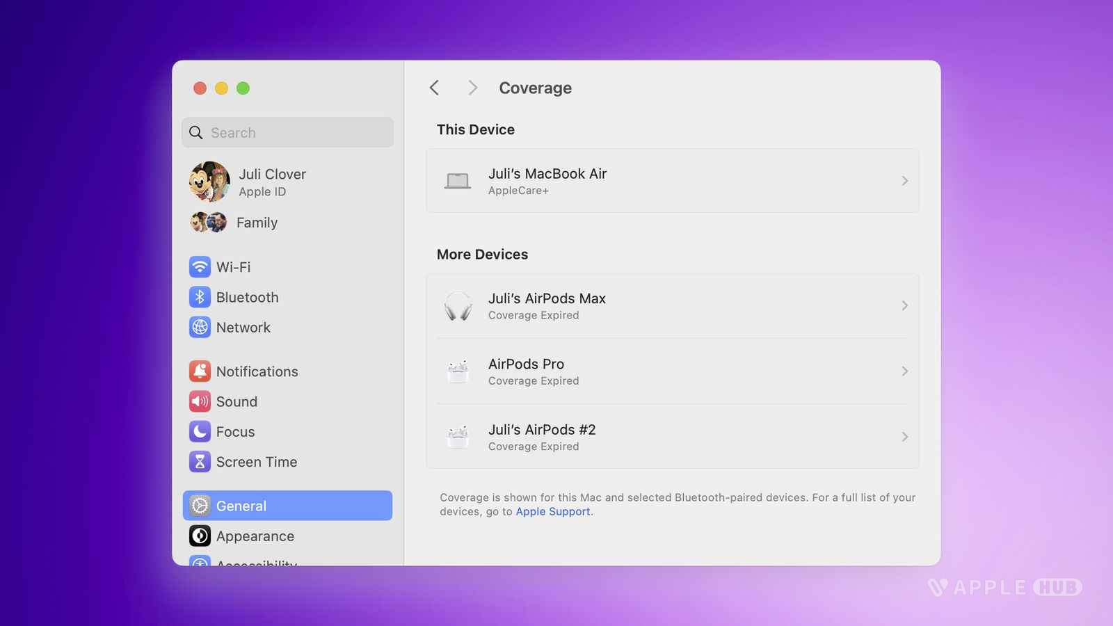 macOS 14.1 Beta 2：设置应用包含了新的“保修状态”板块-Applehub心动未来官网