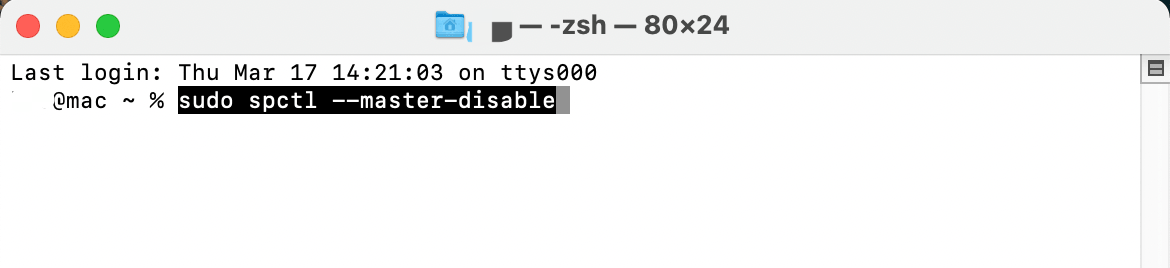 遇到：“无法打开“XXX”，因为Apple无法检查其是否包含恶意软件-心动未来iOS证书
