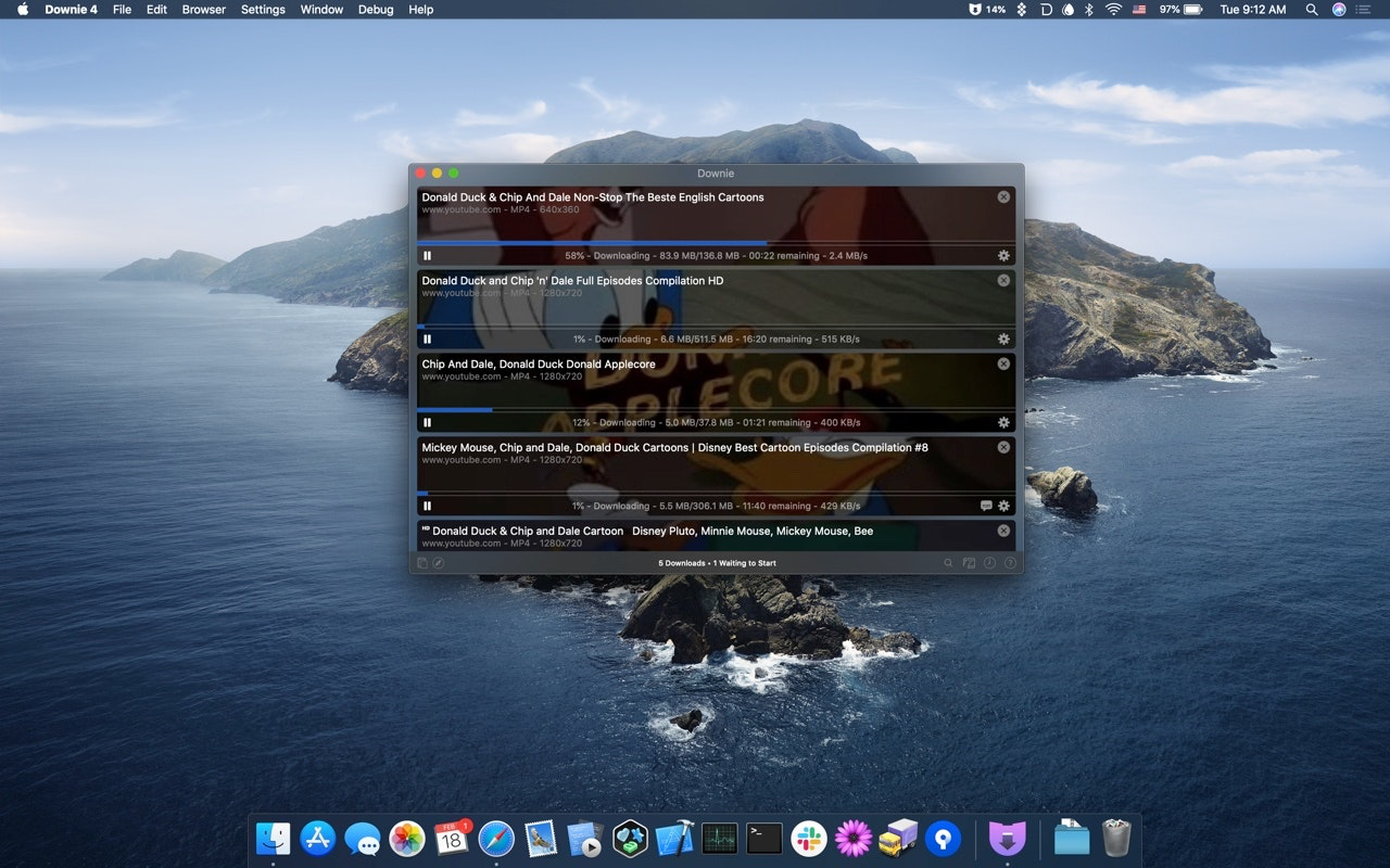 Downie for Mac英文破解版4.7.19，强大的4K视频下载器-心动未来iOS证书