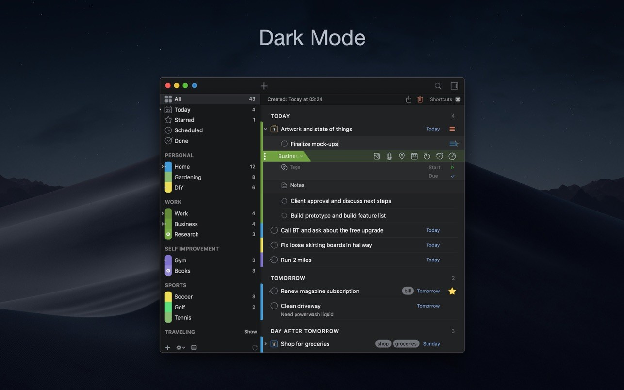 2do 2.8.6 Mac中文破解版,任务管理和日程安排软件-心动未来iOS证书